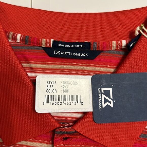 NEW cutter & buck men’s mercerized striped polo size 2XL - Picture 5 of 9